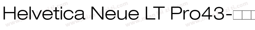 Helvetica Neue LT Pro43字体转换